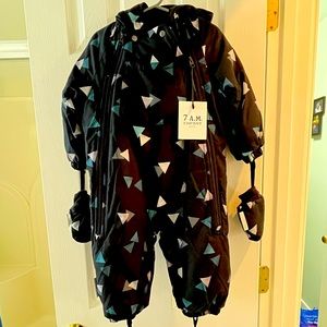 NWT 7AM Enfant Snowsuit, 1-2Y